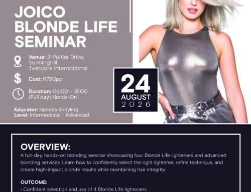 Joico Blonde Life seminar JHB 24 August 2026